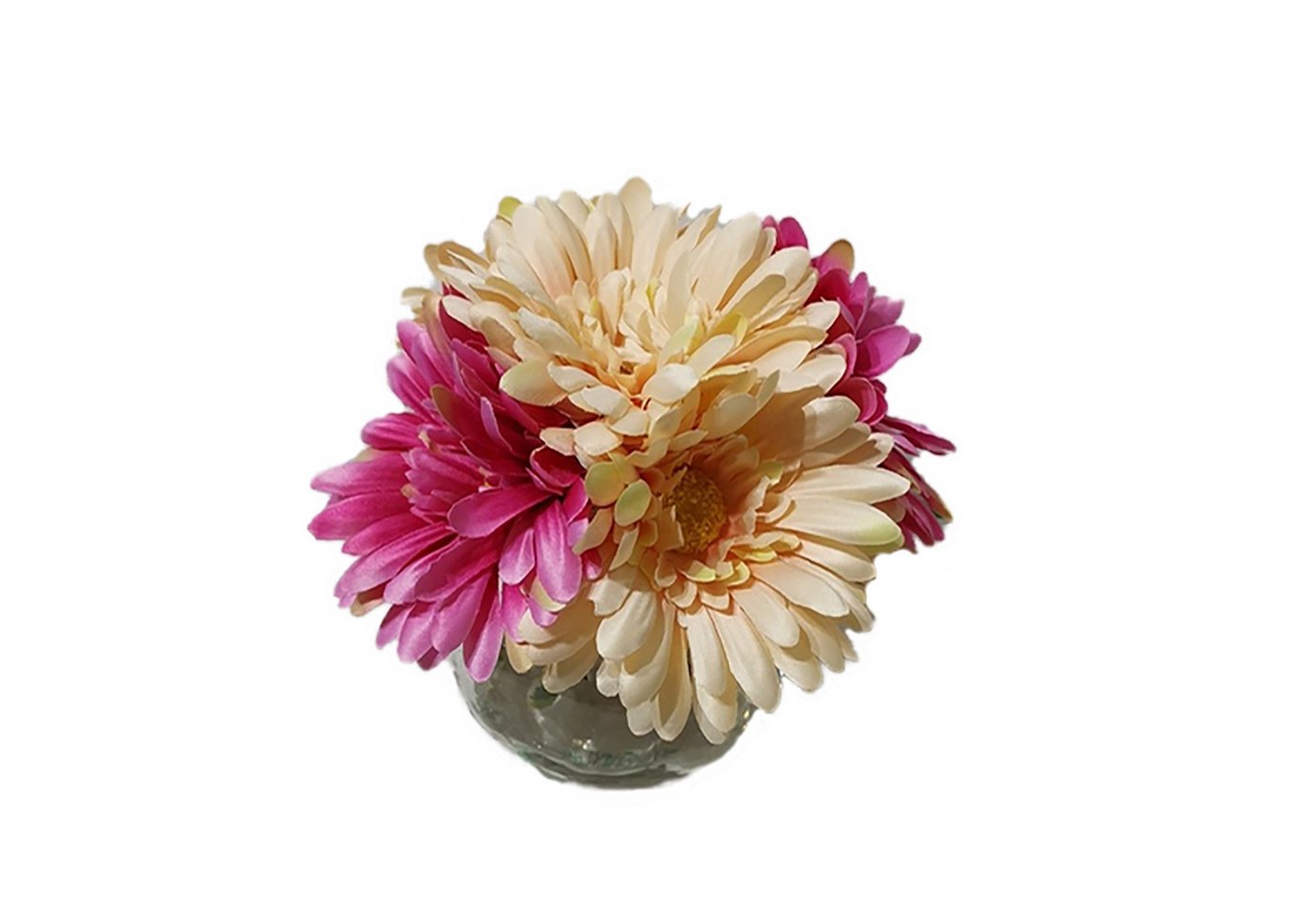 Kunstblume Margeritenstrauß in Vase Kunstblume Flora Margerite, HTI-Living, Höhe 15 cm von HTI-Living