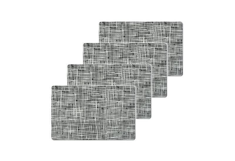 HTI-Living Platzset Platzset 4er Set Schwarz Kunststoff, (Set, 4-St., 4 Platzdeckchen), Platzdeckchen von HTI-Living