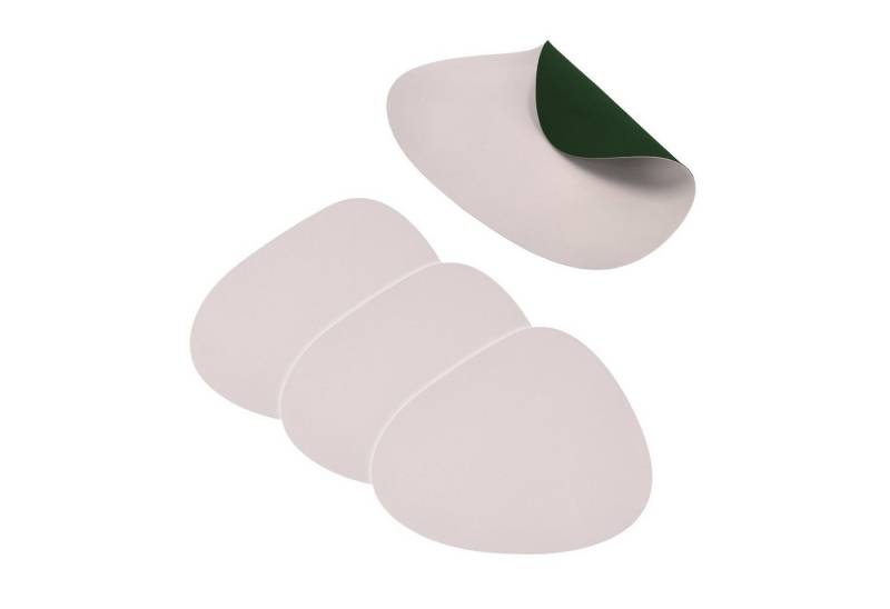 HTI-Living Platzset Tischset 4 - teilig Piniengrün/Marshmellowweiß, (Set, 4-St., 4 Platzdecken), Platzset Platzdecke von HTI-Living