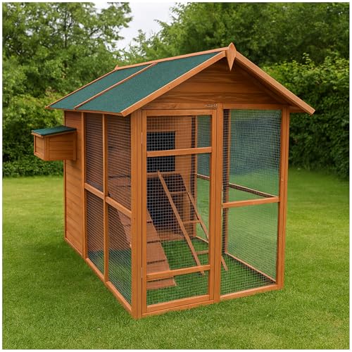 Großes Hühnerhaus mit Freilaufgehege für 6-8 Hühner Vogelvoliere Freigehege Hühnerstall HTI living Großes Hühnerhaus mit Freilaufgehege für 6-8 Hühner Vogelvoliere Freigehege Hühnerstall HTI living von HTI living