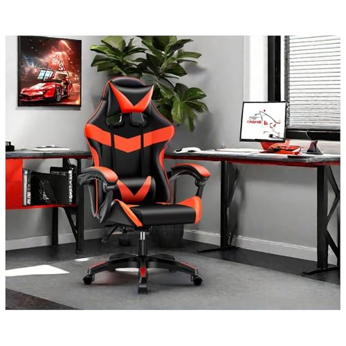 HTI living Bürostuhl Schwarz/Rot Krit Power Gaming Stuhl Drehstuhl Schreibtischstuhlgung oder oder es können mehrere aufgezählt von HTI living