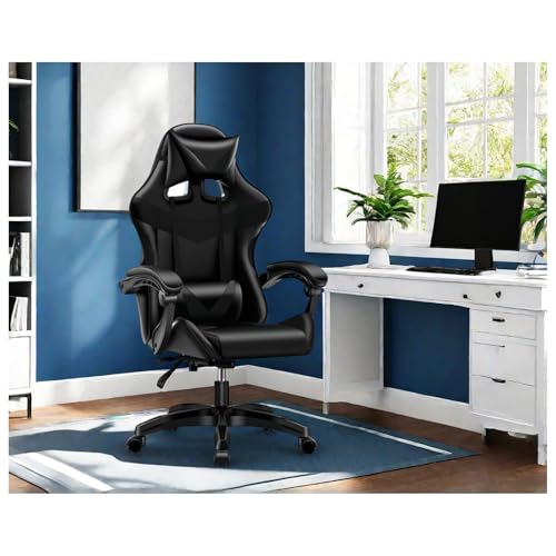 HTI living Bürostuhl Schwarz Krit Power Gaming Stuhl Drehstuhl Schreibtischstuhl von HTI living
