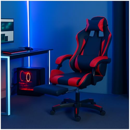 HTI living Ergonomischer Gaming Stuhl mit Fußstütze Racing-Design Bürostuhl Drehstuhl Schreibtischstuhler oder es können mehrere aufgezählt HTI living Ergonomischer Gaming Stuhl mit Fußstütze Racing-Design Bürostuhl Drehstuhl Schreibtischstuhler oder es können mehrere aufgezählt von HTI living