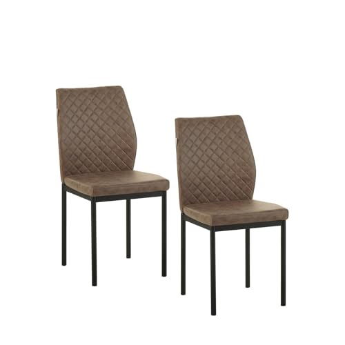 HTI living Esszimmerstuhl 2er Set Antikdunkelbraun Tromi Küchenstuhl von HTI living