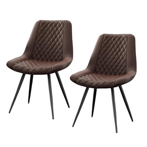 HTI living Esszimmerstuhl Astrid 2er-Set Kunstleder Braun Polsterstuhl Metallbeine HTI living Esszimmerstuhl Astrid 2er-Set Kunstleder Braun Polsterstuhl Metallbeine von HTI living