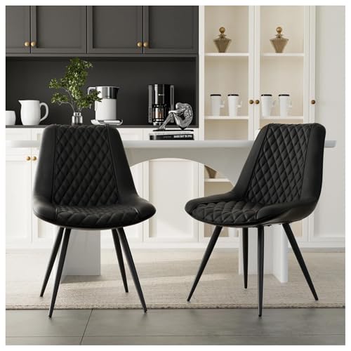 HTI living Esszimmerstuhl Astrid 2er-Set Kunstleder Schwarz Polsterstuhl Metallbeine HTI living Esszimmerstuhl Astrid 2er-Set Kunstleder Schwarz Polsterstuhl Metallbeine von HTI living
