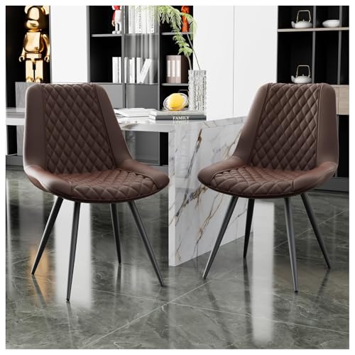HTI living Esszimmerstuhl Astrid 4er-Set Kunstleder Braun Polsterstuhl Metallbeine HTI living Esszimmerstuhl Astrid 4er-Set Kunstleder Braun Polsterstuhl Metallbeine von HTI living