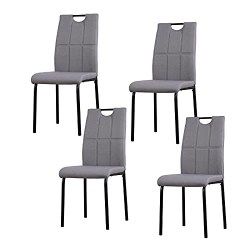 HTI living Esszimmerstuhl Denton Webstoff Hellgrau 4er-Set Polsterstuhl HTI living Esszimmerstuhl Denton Webstoff Hellgrau 4er-Set Polsterstuhl von HTI living