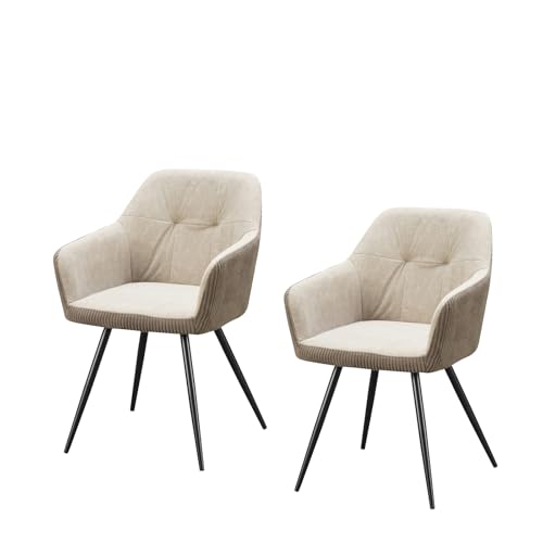 HTI living Esszimmerstuhl Taupe 2er Set Joschka Küchenstuhl von HTI living