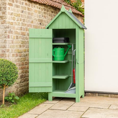 HTI living Gartengeräteschrank aus Holz Praktischer Stauraum für Garten und Terrasse Bitumendach Outdoor HTI living Gartengeräteschrank aus Holz Praktischer Stauraum für Garten und Terrasse Bitumendach Outdoor von HTI living