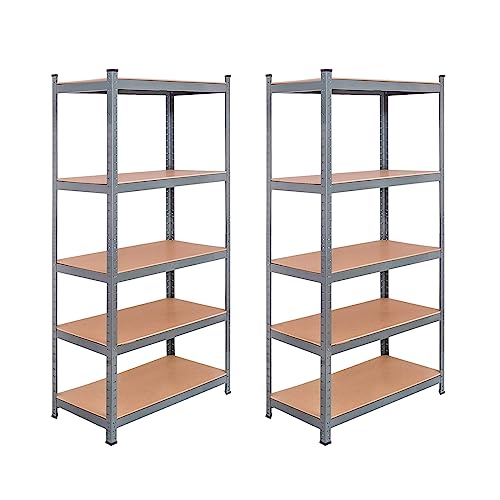 HTI living Mehrzweckregal Schwerlastregal 2er-Set Hochregal für Keller Garage Abstellraum HTI living Mehrzweckregal Schwerlastregal 2er-Set Hochregal für Keller Garage Abstellraum von HTI living