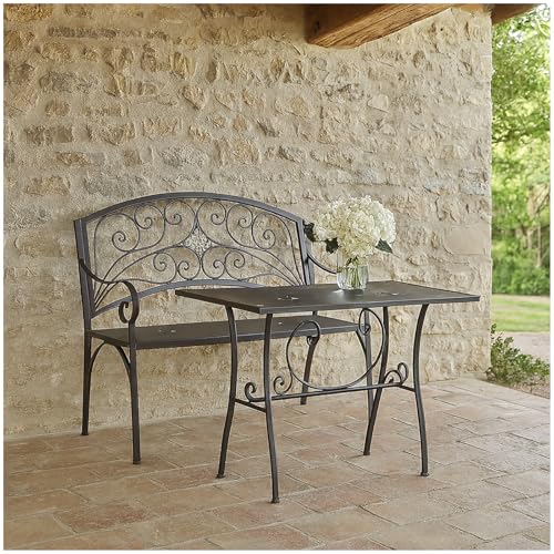 HTI living Metalltisch in Rostoptik 110 x 56 x 75 cm romantischer Gartentisch mit Patina Effekt Metalltisch Terrassentisch HTI living Metalltisch in Rostoptik 110 x 56 x 75 cm romantischer Gartentisch mit Patina Effekt Metalltisch Terrassentisch von HTI living