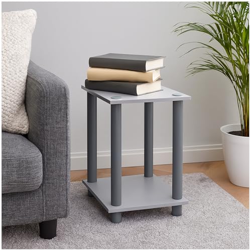 HTI living Moderner Beistelltisch in Grau mit Ablage kompakter Ablagetisch, Regal HTI living Moderner Beistelltisch in Grau mit Ablage kompakter Ablagetisch, Regal von HTI living