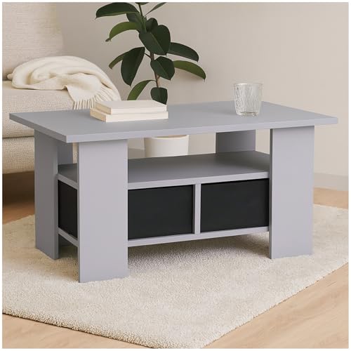 HTI living Moderner Couchtisch in Betonoptik mit Ablagefach Wohnzimmertisch Sofatisch mit 2 Schubladen HTI living Moderner Couchtisch in Betonoptik mit Ablagefach Wohnzimmertisch Sofatisch mit 2 Schubladen von HTI living