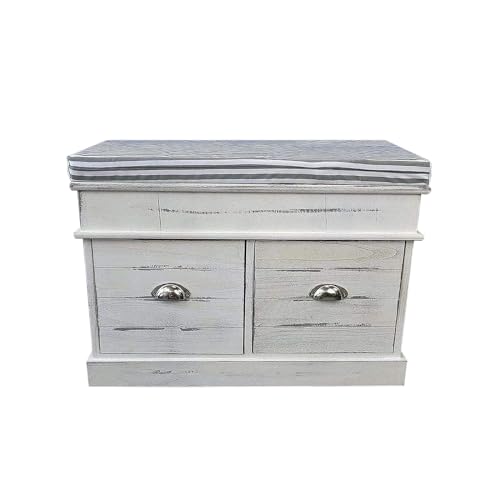 HTI living Sitzbank mit Stauraum Mia Sitztruhe 2 Schubladen maritim HTI living Sitzbank mit Stauraum Mia Sitztruhe 2 Schubladen maritim von HTI living