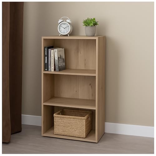 HTI living Standregal Nina mit 3 Fächern Artisaneiche Mehrzweckregal von HTI living