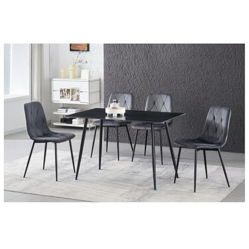 HTI living Stuhl Mesa Eco 2er-Set Velvet Grau Esszimmerstuhl Samt HTI living Stuhl Mesa Eco 2er-Set Velvet Grau Esszimmerstuhl Samt von HTI living