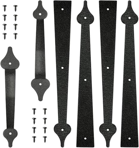 6-teiliges/Set Garagentorgriffscharniere, dekoratives Garagentor-Hardware-Kit for Garagentor-Scheunentor-Hardware 6-teiliges/Set Garagentorgriffscharniere, dekoratives Garagentor-Hardware-Kit for Garagentor-Scheunentor-Hardware von HTLCDZ