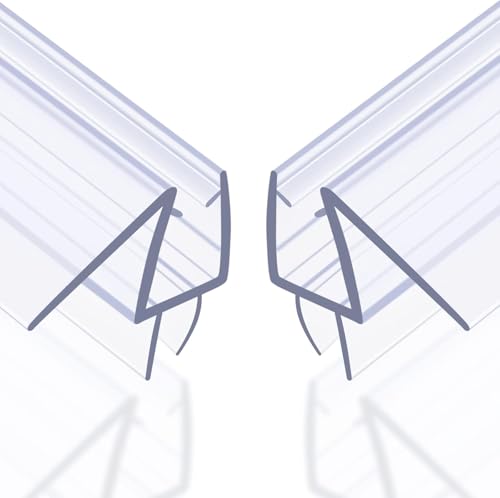 Bodendichtung für Duschtüren mit Sweep, 990 mm Länge, PVC-Streifen für 10 mm dicke, rahmenlose Glastür, um Wasseraustritt zu verhindern, dass Wasser austritt, 2 Stück von HTLOTUS