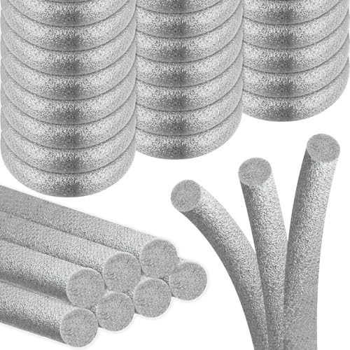 PE Rundschnur Dichtung Fugenschnur Füllschnur Fugenfüllprofil Schaumstoff rund für Spalt und Fuge Beton Füllung(Grau, 12mm X 10m) von HTOBRIC