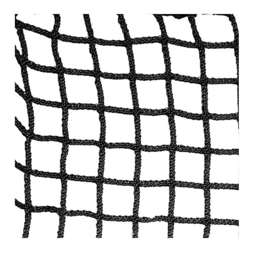 HTRDFWD Dachbodennetz, schwarzes einlagiges knotenloses gewebtes Netz, Kletternetz für Kinder, Sicherheitsnetz für Treppenbalkone, Fallschutznetz(2x3m/7x10ft) von HTRDFWD