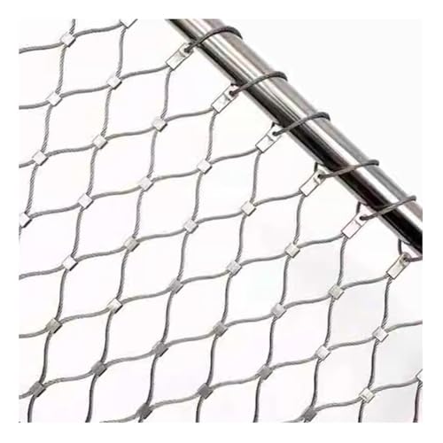 HTRDFWD Sicherheitsnetz, Scenic Kindergarten Gewebtes Drahtgeflecht, Einfach Zu Installierendes Edelstahl-Sicherheitsnetz, Anti-Fall-Zaunnetz, Anpassbar(1.5x15m) von HTRDFWD