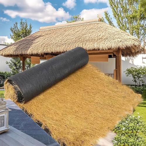 Künstliches Strohdach Aus Stroh Für Die Tiki-Bar-Dekor|UV-beständiges Synthetisches Synthetische Reetdach Role Für Gärten|Wasserdichtes Künstliches Palmendach Für Mexikan Hüt(Size:1*15m(3.2*49.2ft)) Künstliches Strohdach Aus Stroh Für Die Tiki-Bar-Dekor|UV-beständiges Synthetisches Synthetische Reetdach Role Für Gärten|Wasserdichtes Künstliches Palmendach Für Mexikan Hüt(Size:1*15m(3.2*49.2ft)) von HTRDHT