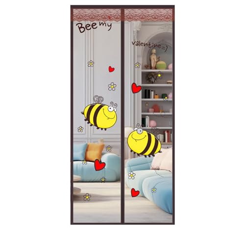 Anti-Fliegengittertür Magnetische Fliegengittertür, Fliegengittertür, Balkontür Fliegengittertür, Fliegengittertür (Wabenmodell, 100 * 210) von HTRTRR
