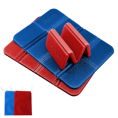 Camping-Sitzkissen-Set ausgeklappt Größe 38 x 28 x 0,7cm, Anzahl 2,faltbar, wasserdicht, isoliert, rot und blau, Outdoor-Sitzkissen für Wandern, Picknick, Camping, Garten und Festivals Camping-Sitzkissen-Set ausgeklappt Größe 38 x 28 x 0,7cm, Anzahl 2,faltbar, wasserdicht, isoliert, rot und blau, Outdoor-Sitzkissen für Wandern, Picknick, Camping, Garten und Festivals von HTRTRR