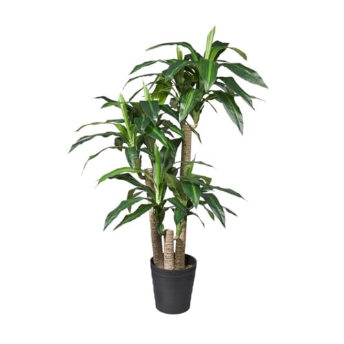 HTT Decorations - künstliche Pflanzen - Dracaena/Drachenbaum - in - 135 - Grünpflanze - im Topf - Deko - Zimmerpflanze von HTT Decorations