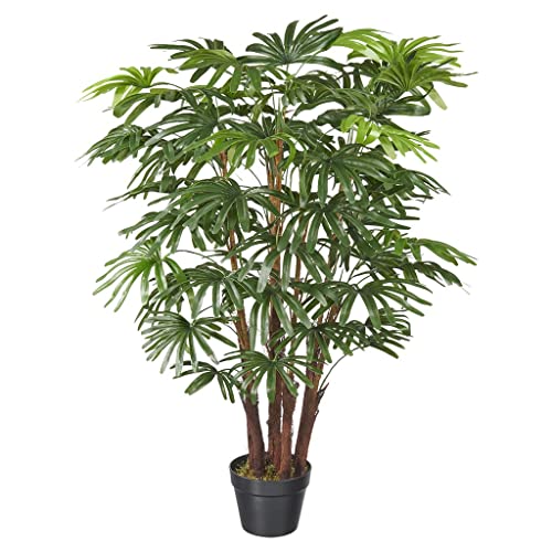 HTT Decorations - künstliche Pflanzen - Fortunei Palm - inGroen - 110 - Grünpflanze - im Topf - Deko - Zimmerpflanze von HTT Decorations