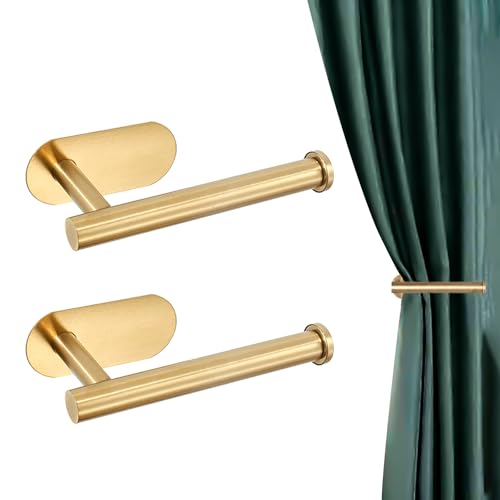 HTTDSLF 2 Stück Vorhang Raffhalter ohne Bohren, Raffhalter Schnallen Holdbacks, Vorhangständer, Selbstklebende Vorhanghalter, Metall Vorhanghaken, Haken Clip für Zuhause Schlafzimmer Büro Dekorativer HTTDSLF 2 Stück Vorhang Raffhalter ohne Bohren, Raffhalter Schnallen Holdbacks, Vorhangständer, Selbstklebende Vorhanghalter, Metall Vorhanghaken, Haken Clip für Zuhause Schlafzimmer Büro Dekorativer von HTTDSLF