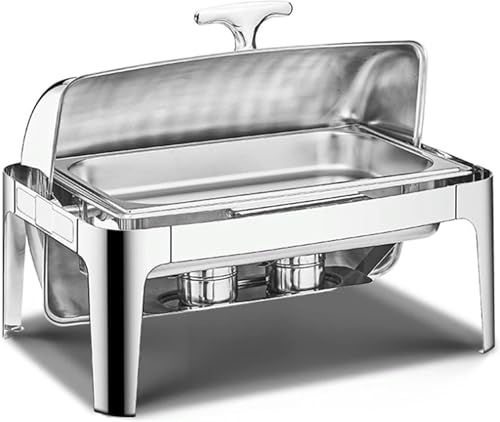 Buffet-Server Und -Heizgerät – Küchengeschirr, Neuer Doppelter Hot Pot Aus Edelstahl, Warmhaltetablett Für Catering-Buffets, Speisetopf Für Event-Catering-Bankette（Non-Visual Cover） von HTTGDGDH