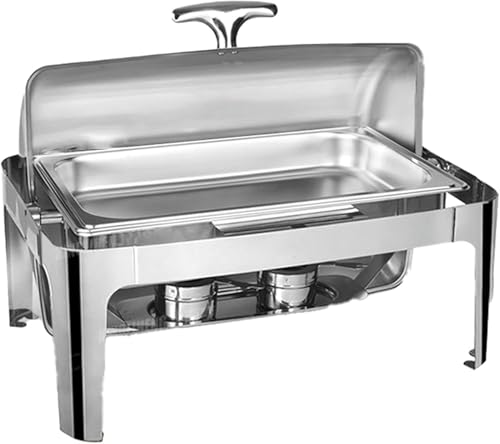 Catering-Heizplatten - Edelstahl-Buffet-Heizplatten, Buffet-Heizplatten, Heizplatten, Hot Pot-Buffet-Sets, Heizplatten Für Partys, Feiertage Und Unterhaltung（Steel Cover-Single） von HTTGDGDH