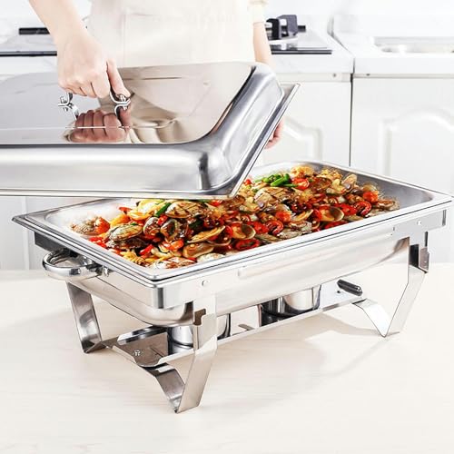 Chafing Dish Buffet, Edelstahl Chafing Dish Für Catering, Chafing Dishes Und Buffetwärmer-Sets, Chafing Dishes Für Buffet, Wärmetabletts Für Event-Partys Und Feiertage von HTTGDGDH