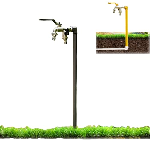 Frostfreier Außenwasserhahn Freistehende Wassersäule Schlauchlätzchen Wasserzapfhahn Bodenmontage Wasserhahn Außenwasserhahn（Gr?-80Cm/31.5In） von HTTGDGDH