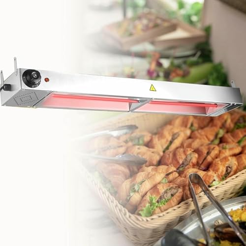 Hängender Speisenwärmer Aus Edelstahl, Buffet-Tablett-Heizgerät Für Pizza/Pommes/Gewerbliche Küchennutzung（90Cm） von HTTGDGDH