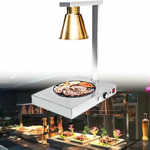 Kommerzielle Lebensmittellichter, Edelstahl-Tischbuffet-Pizza-Heizlampe（Gold-Singlehead） von HTTGDGDH
