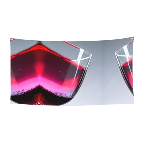 Rotweinflasche Glassprint Geburtstag Jahrestag Festliches Party Banner für Halloween Hochzeit und Feiern Rotweinflasche Glassprint Geburtstag Jahrestag Festliches Party Banner für Halloween Hochzeit und Feiern von HTTUP