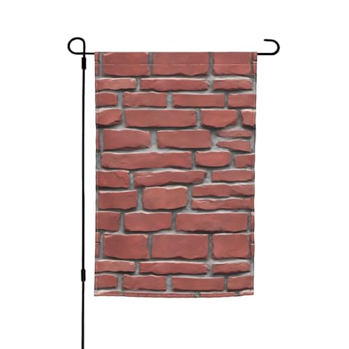 Vielseitige und elegante Gartenflagge mit Ziegelstein-Design, für alle Jahreszeiten, als Dekoration für Terrasse, Veranda und Garten Vielseitige und elegante Gartenflagge mit Ziegelstein-Design, für alle Jahreszeiten, als Dekoration für Terrasse, Veranda und Garten von HTTUP