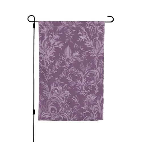Vielseitige und stilvolle Gartenflagge mit violettem Druck, für alle Jahreszeiten, als Dekoration für Terrasse, Terrasse, Veranda und Garten Vielseitige und stilvolle Gartenflagge mit violettem Druck, für alle Jahreszeiten, als Dekoration für Terrasse, Terrasse, Veranda und Garten von HTTUP