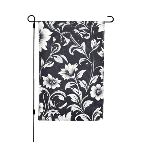 Vielseitiger und eleganter Blumendruck, Gartenflagge für alle Jahreszeiten, Terrassendekoration im Freien, Veranda und Garten von HTTUP