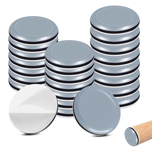 24 Stück Möbelgleiter Teflon Selbstklebend Ø30mm Rund Möbelgleiter Set Teppichgleiter Möbel Bewegen Pads Effektiver Schutz Ihrer Möbel Stühle Böden von HTTYHT