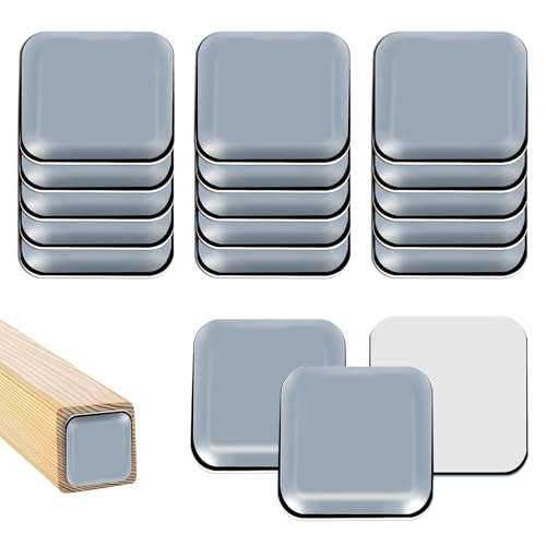 HTTYHT 18 Stück Teflongleiter Selbstklebend 40x40mm Quadrat Möbelgleiter Teflon PTFE Mobile Möbel Effektiv Schützen Bewegen Bodengleiter Teppichgleiter für Stühle Böden Teppiche Schwere Möbel von HTTYHT