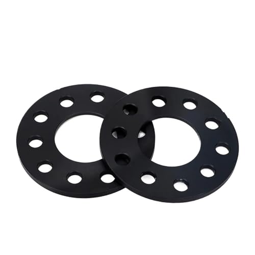 Spurverbreiterung 2 Stück Universal-Radabstandshalteradapter Für Autos Passend Für 5 Lug 3 5 8 12 15 20 Mm PCD 5 X 120 CB 64.1 Mm Aluminiumlegierung(2PCS Black 10mm) von HTUHBCX