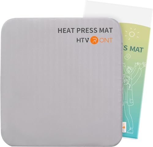 HTVRONT Hitzepressmatte 38.1cmX38.1cm(15"X15") Heat Press Mat für HTV,Bügelmatte für Hitzepressmaschinen von HTVRONT