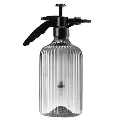 HTYG 2L Sprühflasche-Blumensprüher Drucksprühgerät mit Düse-Gartenwasser Pumpsprühflasche leer Pumpflasche-für Bewässerungsblumen und Haushaltsreinigung (Grau) von HTYG