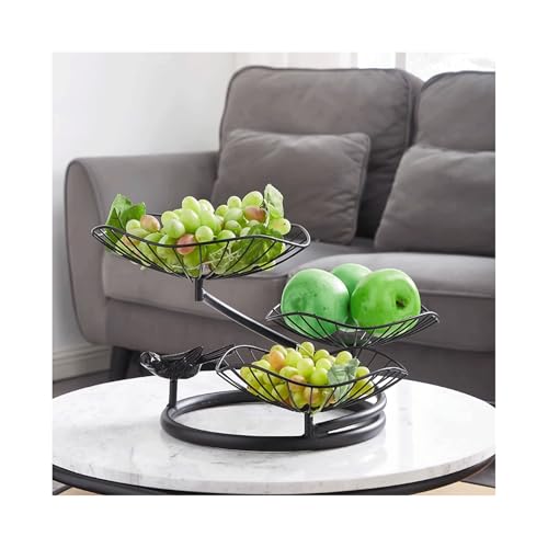 HTYUKFDG 3 -Tier -Obst -Basket -Metalldraht -Obsthalter -Ständer Dekorative Eisenfruchtschale Moderner Obst Gemüse Lagerkorb für Brotnack HTYUKFDG 3 -Tier -Obst -Basket -Metalldraht -Obsthalter -Ständer Dekorative Eisenfruchtschale Moderner Obst Gemüse Lagerkorb für Brotnack von HTYUKFDG