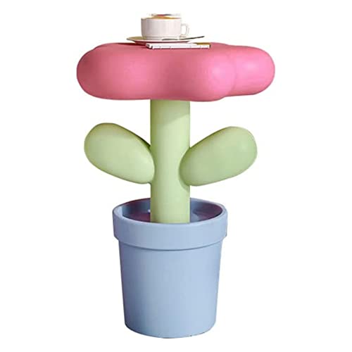 HTYUKFDG Couchtisch in Tulpenform, nordischer moderner Sofa-Beistelltisch, Kunstharz-Beistelltisch für Wohnzimmer, Kleiner Raum, Büro und Heimdekoration, 41 x 35 x 60 cm von HTYUKFDG