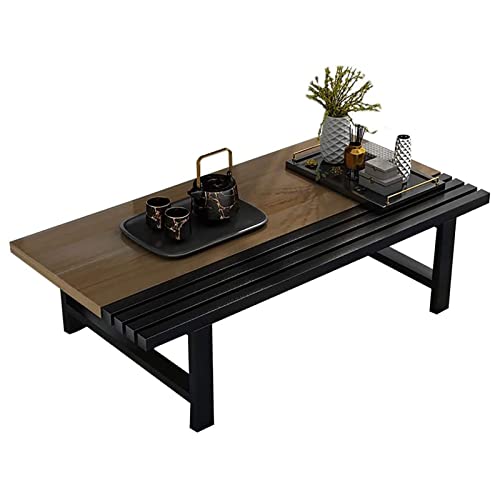 HTYUKFDG Rechteckiger Couchtisch im japanischen Stil, niedriger Tisch, schwarz, Italienischer Luxus, Kleiner Akzenttisch, multifunktional für Wohnzimmer, Schlafzimmer, Balkon HTYUKFDG Rechteckiger Couchtisch im japanischen Stil, niedriger Tisch, schwarz, Italienischer Luxus, Kleiner Akzenttisch, multifunktional für Wohnzimmer, Schlafzimmer, Balkon von HTYUKFDG